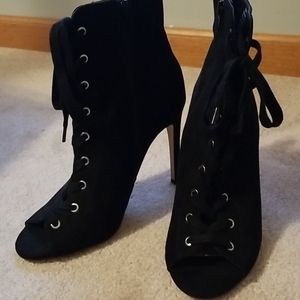 Laced up ankle boots